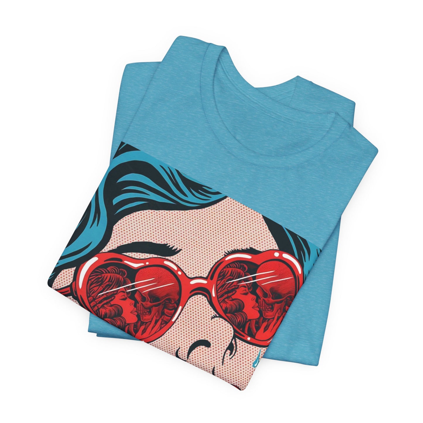 Pop Art Heart Sunglasses Tee — “Well‑behaved women seldom make history” Graphic T-Shirt