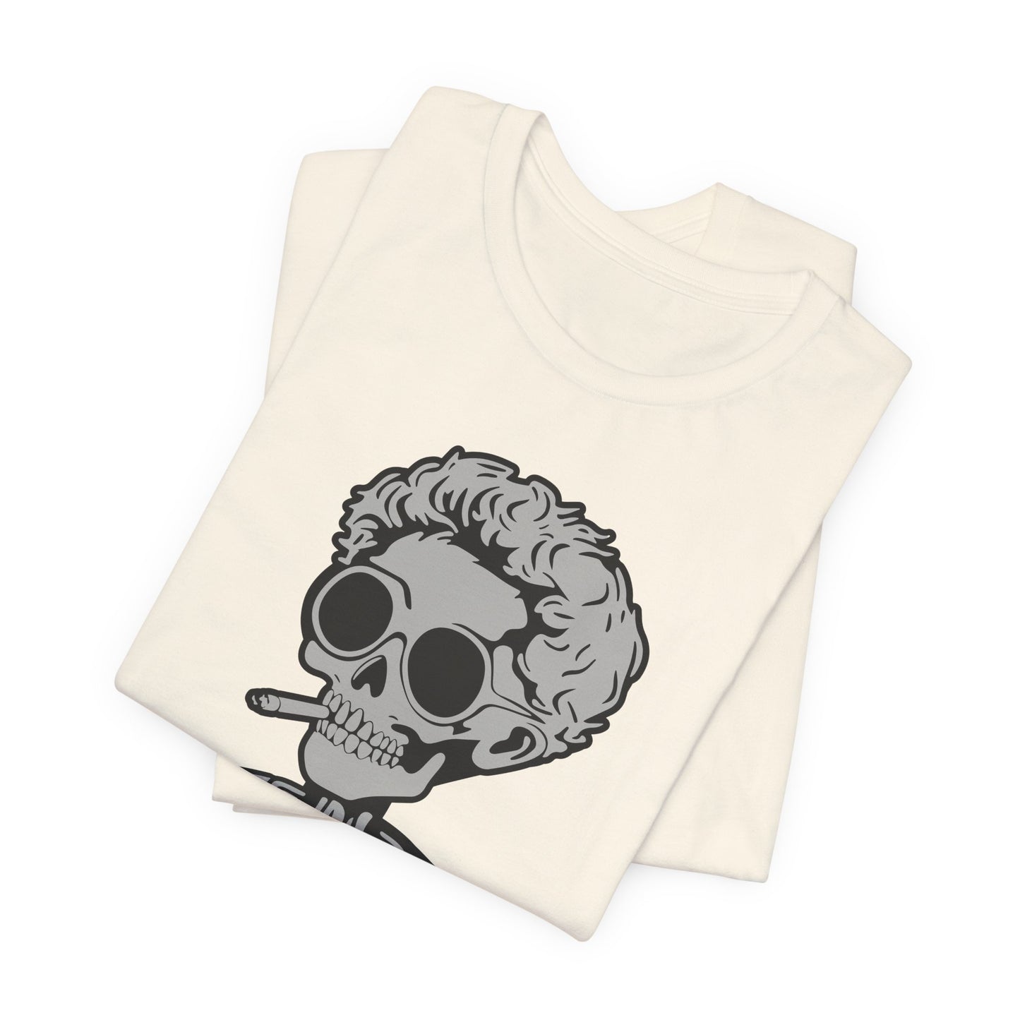 Skull Rebel Tee — “The rebel in me will never die.” Graphic Short Sleeve Shirt