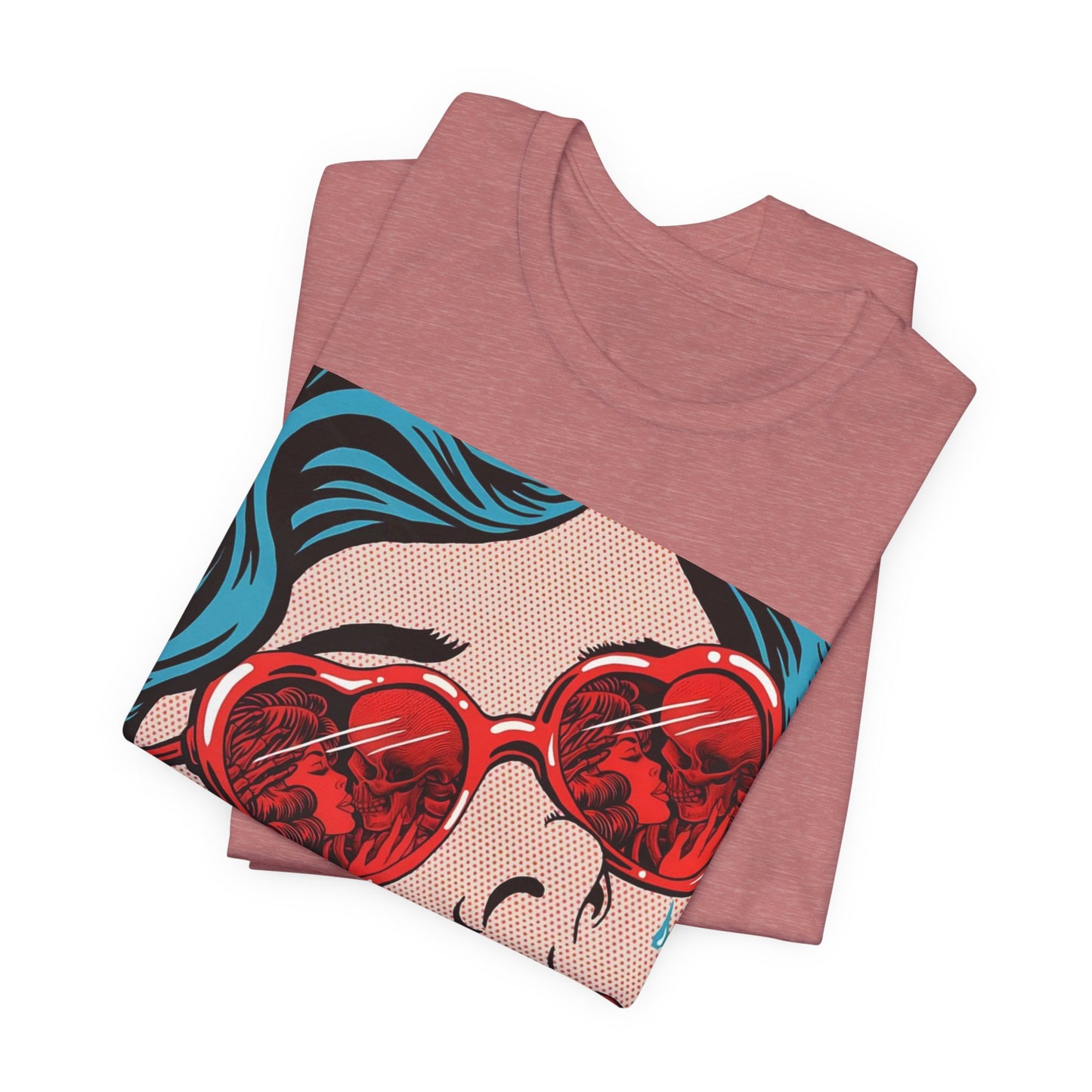 Pop Art Heart Sunglasses Tee — “Well‑behaved women seldom make history” Graphic T-Shirt