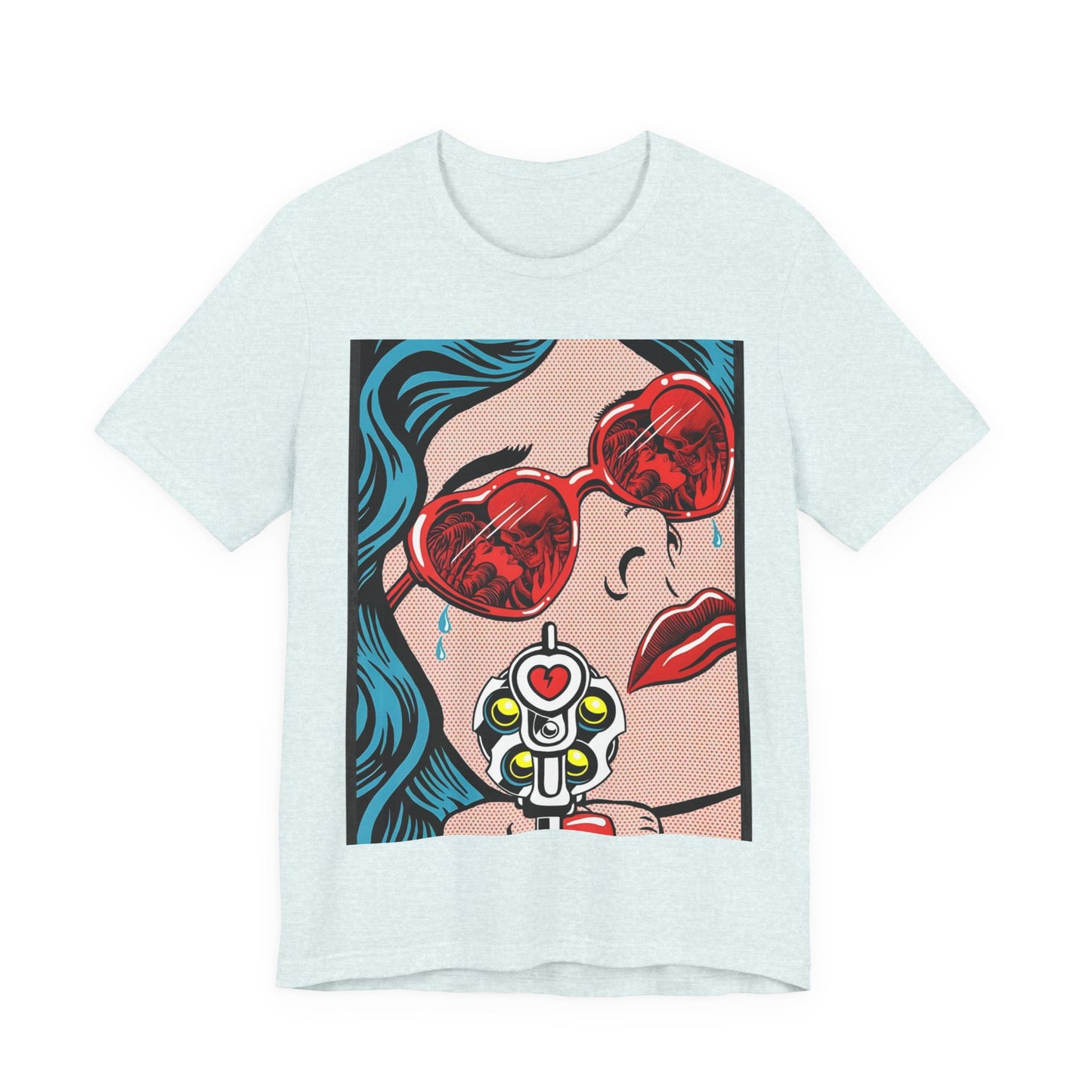 Pop Art Heart Sunglasses Tee — “Well‑behaved women seldom make history” Graphic T-Shirt