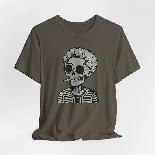 Skull Rebel Tee — “The rebel in me will never die.” Graphic Short Sleeve Shirt
