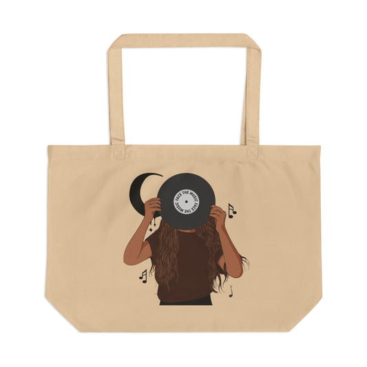 Music Lover Record Tote - Organic Eco Tote
