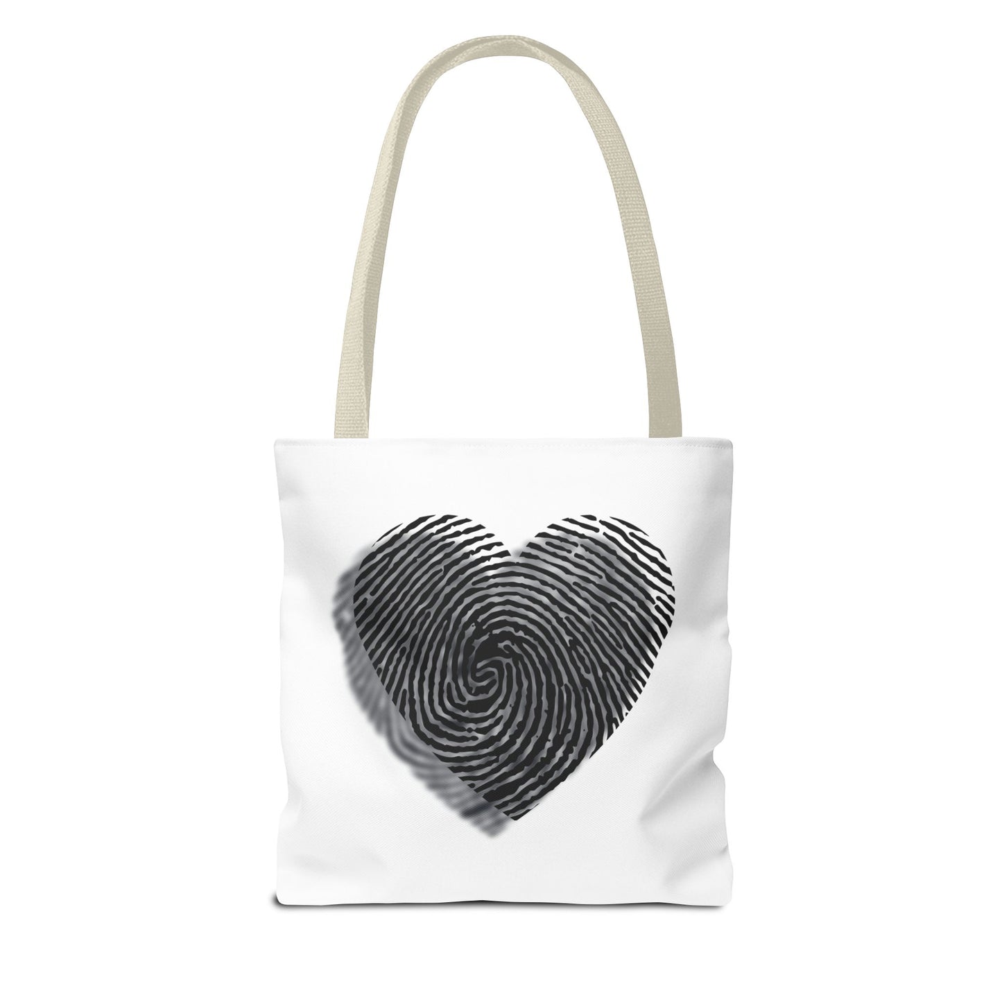 Artistic Tote Bag — Monochrome Heart & Surreal Portrait Printed