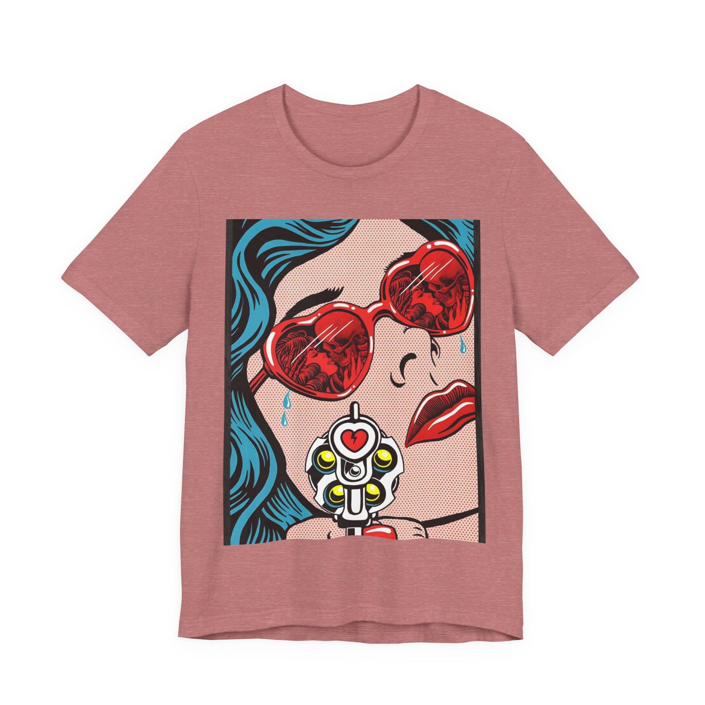 Pop Art Heart Sunglasses Tee — “Well‑behaved women seldom make history” Graphic T-Shirt