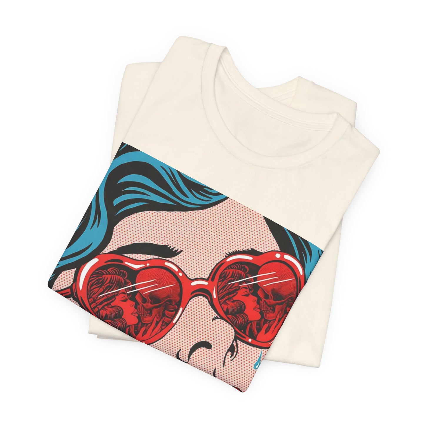 Pop Art Heart Sunglasses Tee — “Well‑behaved women seldom make history” Graphic T-Shirt
