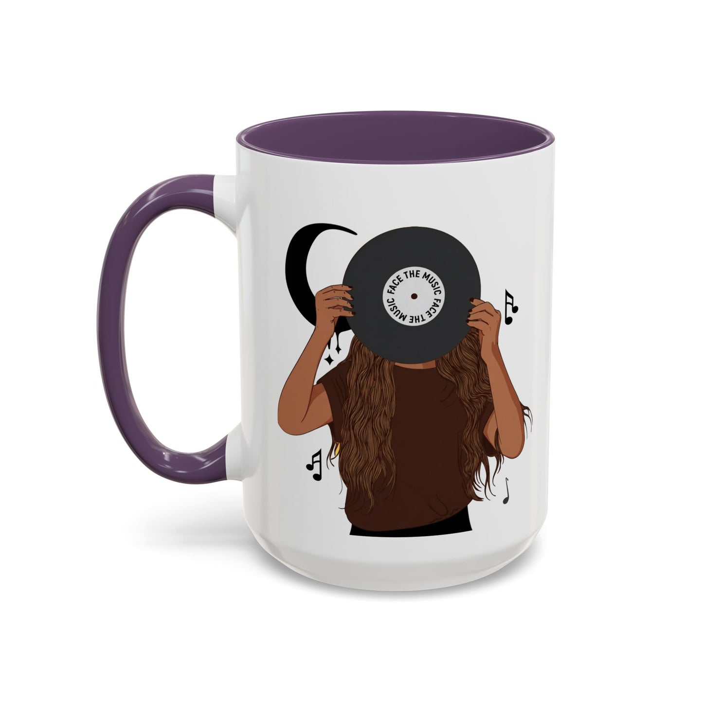 Music Lover Accent Coffee Mug – Headphones Design, 11/15oz