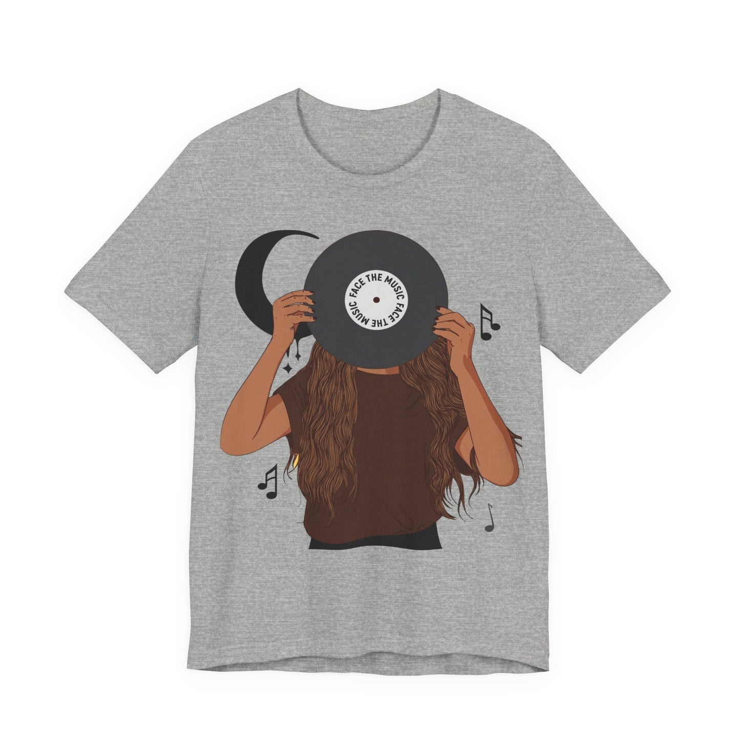 Vinyl Girl Graphic Tee – Retro Record Music Lover T-Shirt