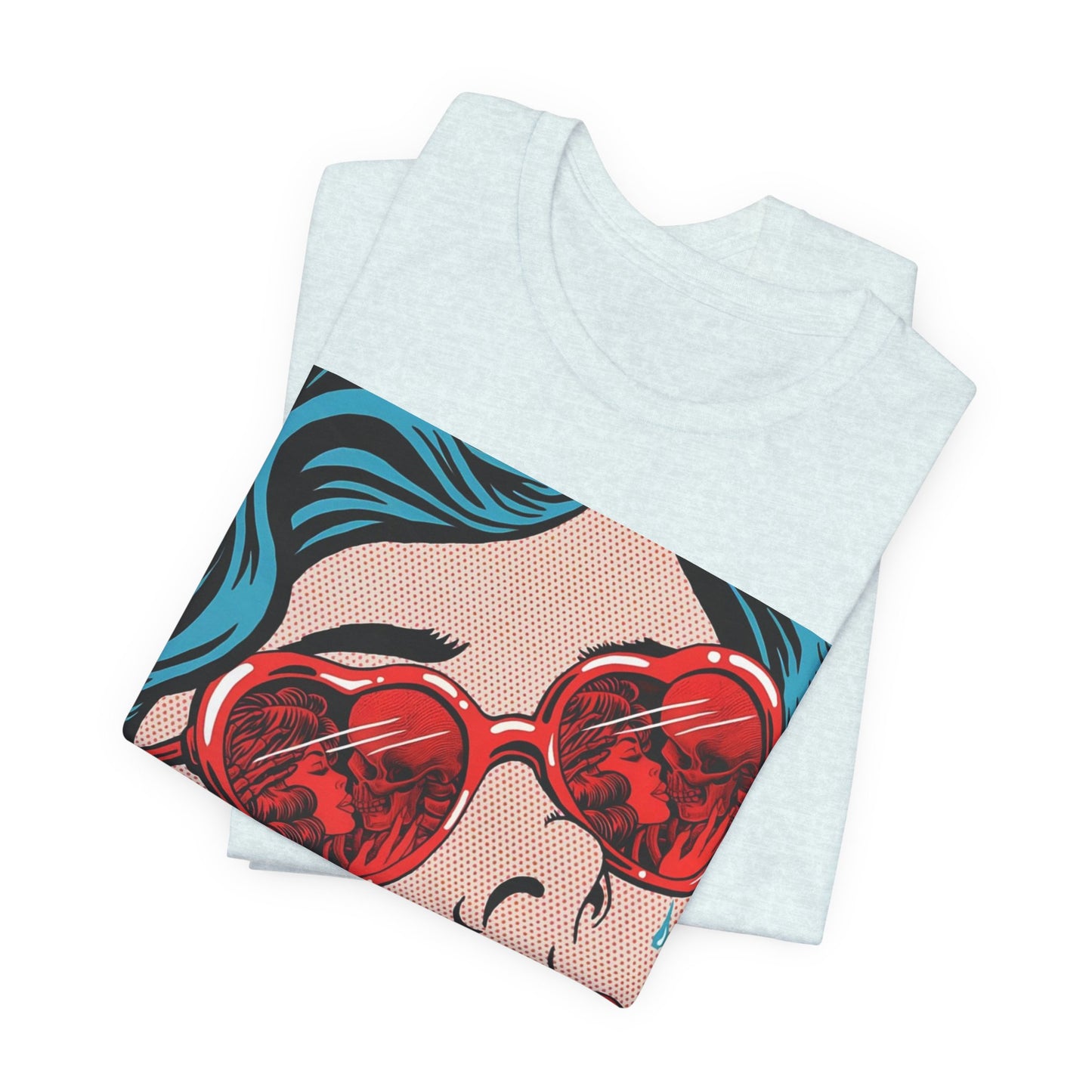 Pop Art Heart Sunglasses Tee — “Well‑behaved women seldom make history” Graphic T-Shirt