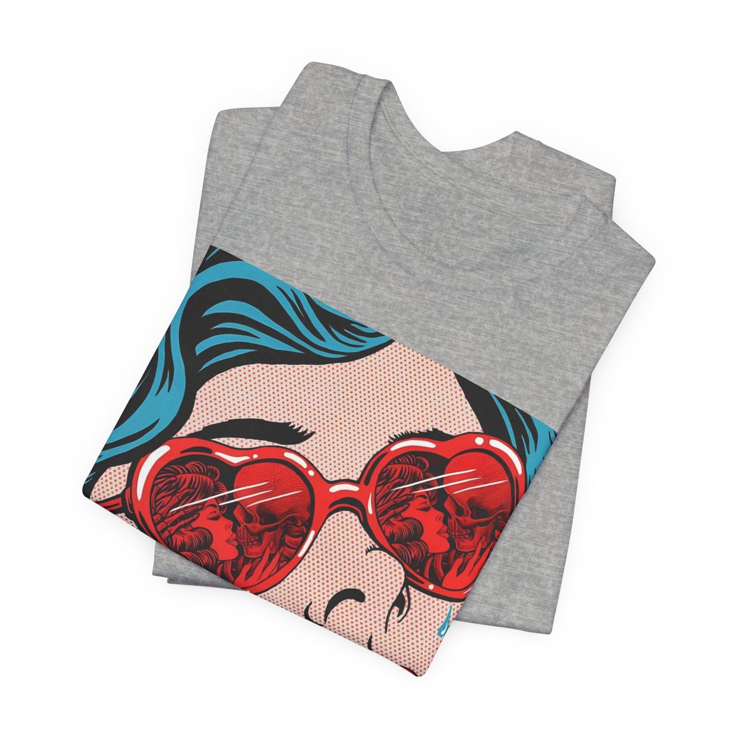 Pop Art Heart Sunglasses Tee — “Well‑behaved women seldom make history” Graphic T-Shirt