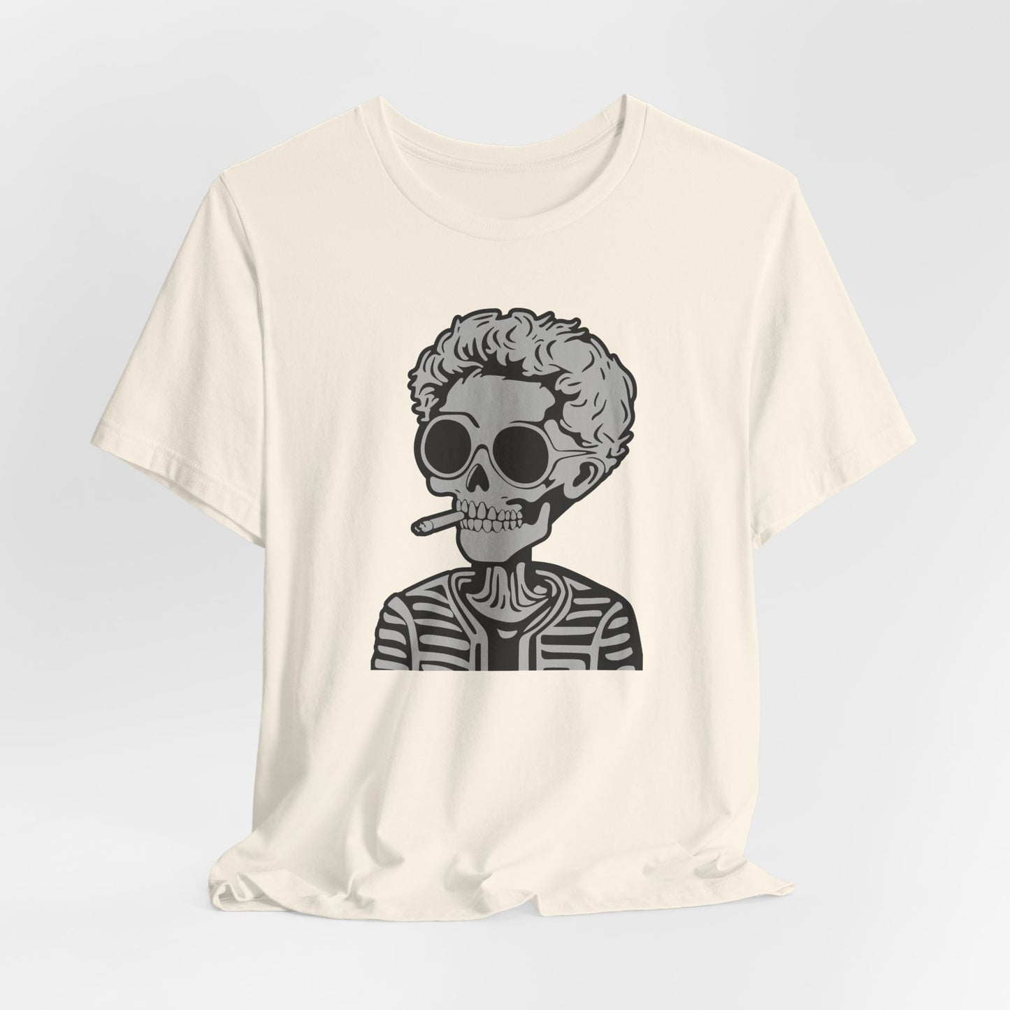 Skull Rebel Tee — “The rebel in me will never die.” Graphic Short Sleeve Shirt