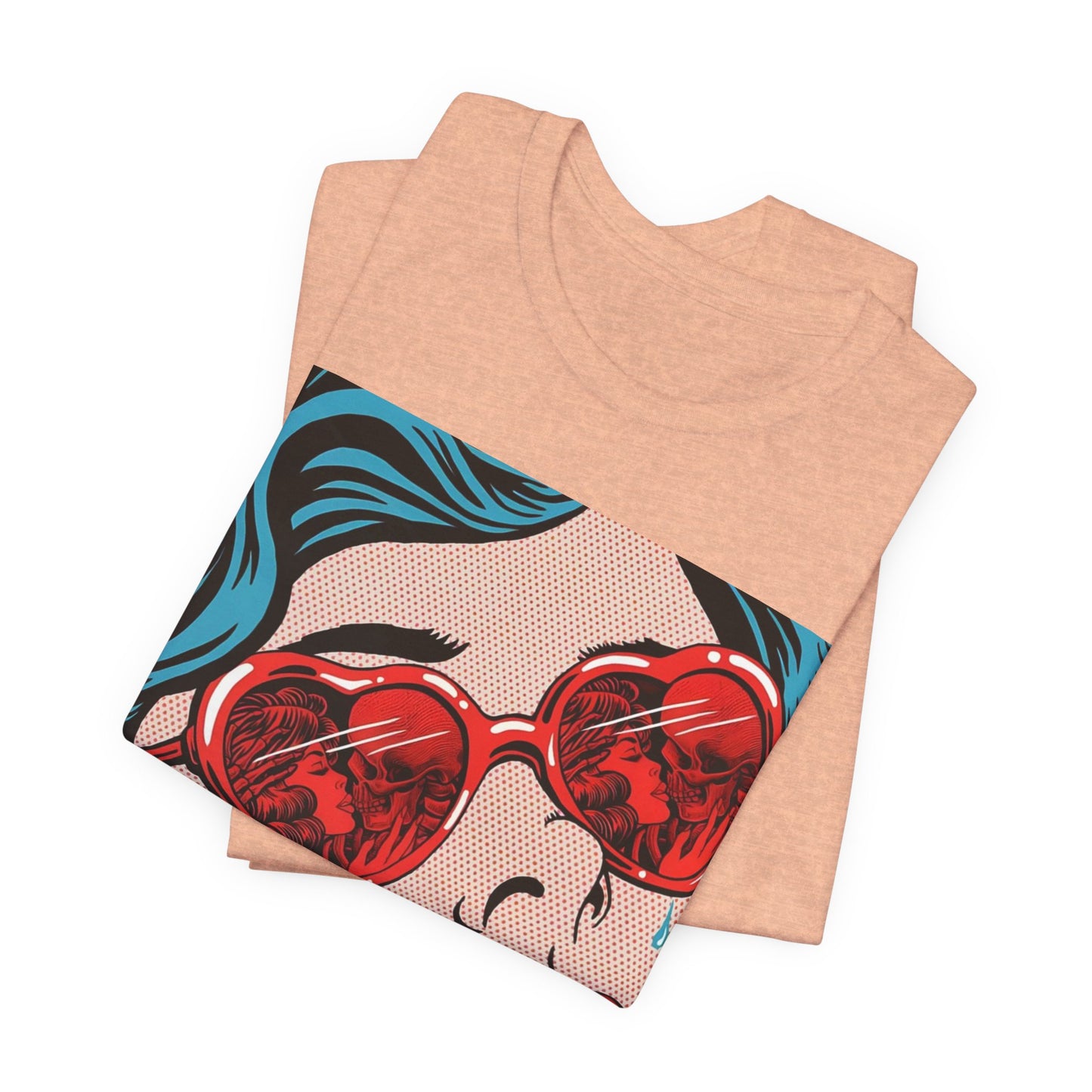 Pop Art Heart Sunglasses Tee — “Well‑behaved women seldom make history” Graphic T-Shirt