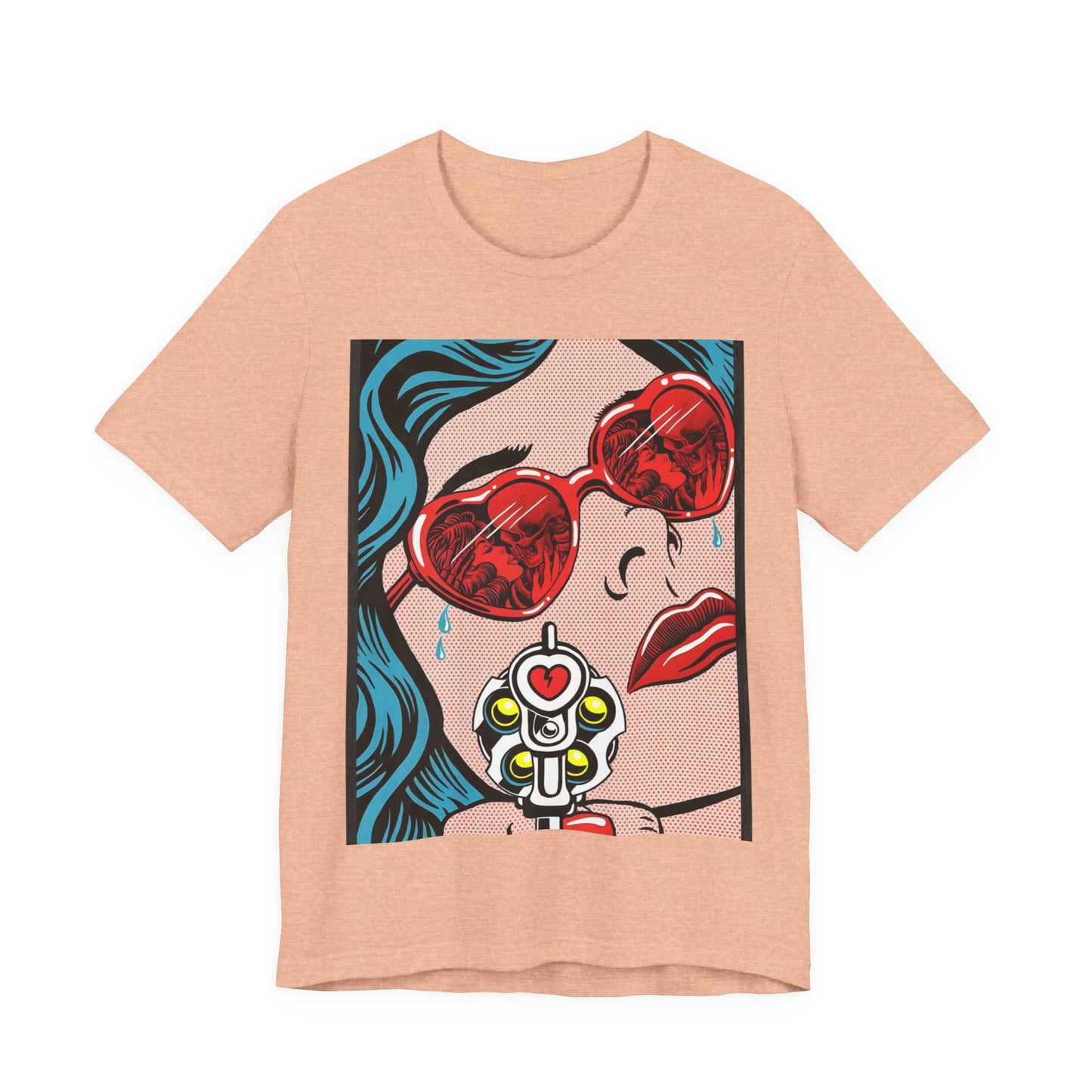 Pop Art Heart Sunglasses Tee — “Well‑behaved women seldom make history” Graphic T-Shirt