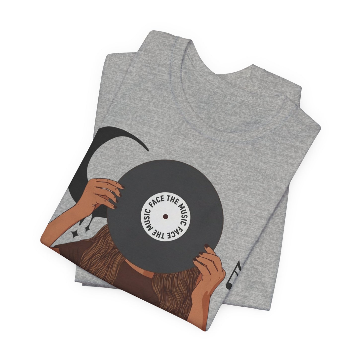 Vinyl Girl Graphic Tee – Retro Record Music Lover T-Shirt