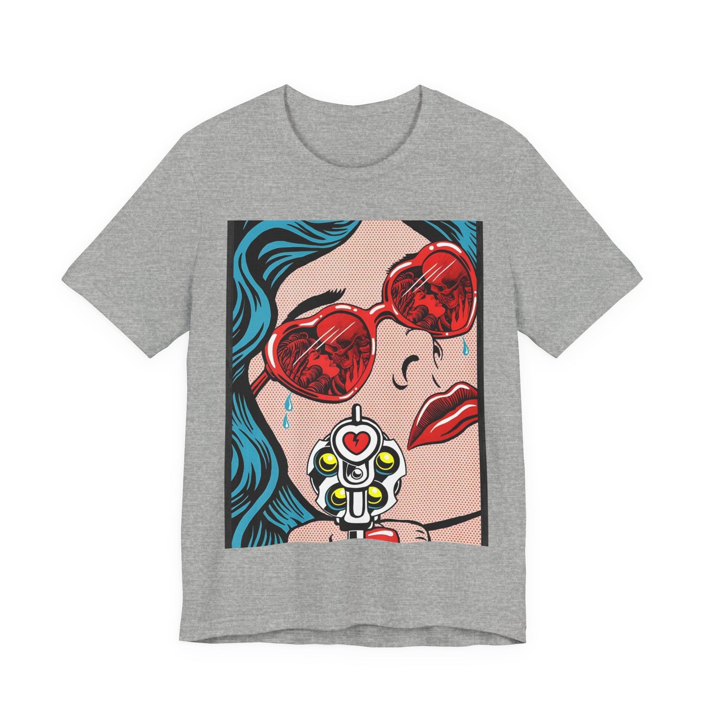 Pop Art Heart Sunglasses Tee — “Well‑behaved women seldom make history” Graphic T-Shirt