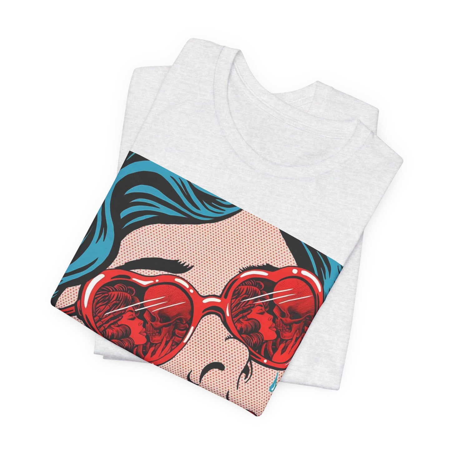 Pop Art Heart Sunglasses Tee — “Well‑behaved women seldom make history” Graphic T-Shirt