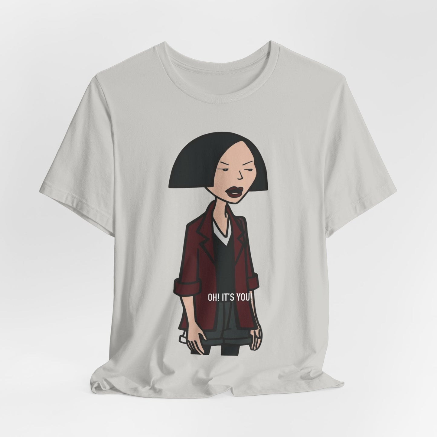 Daria-Inspired Graphic Tee — 'Oh. Its You.' Cartoon Character Shirt