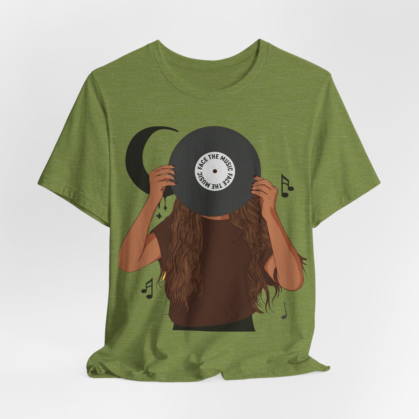 Vinyl Girl Graphic Tee – Retro Record Music Lover T-Shirt