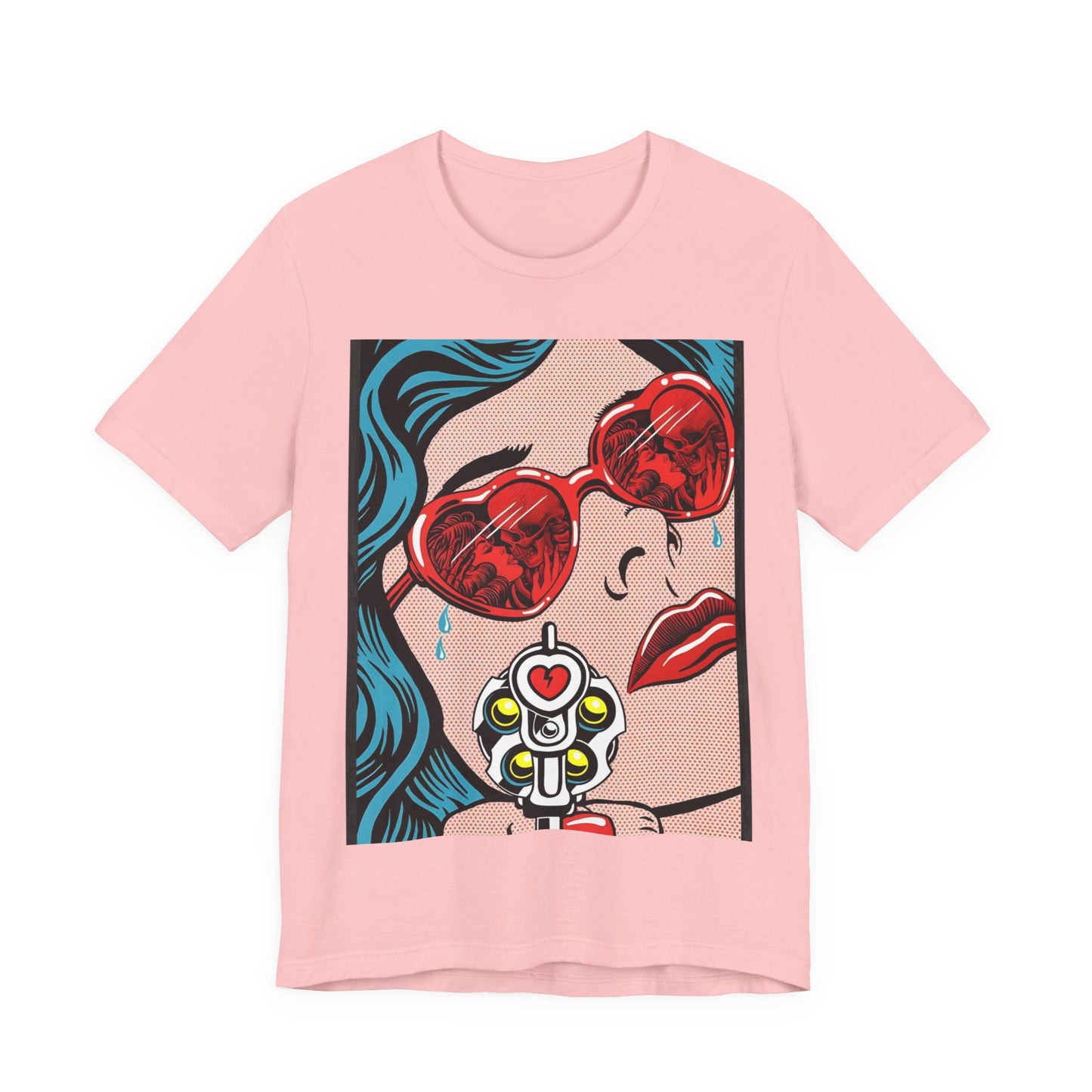 Pop Art Heart Sunglasses Tee — “Well‑behaved women seldom make history” Graphic T-Shirt