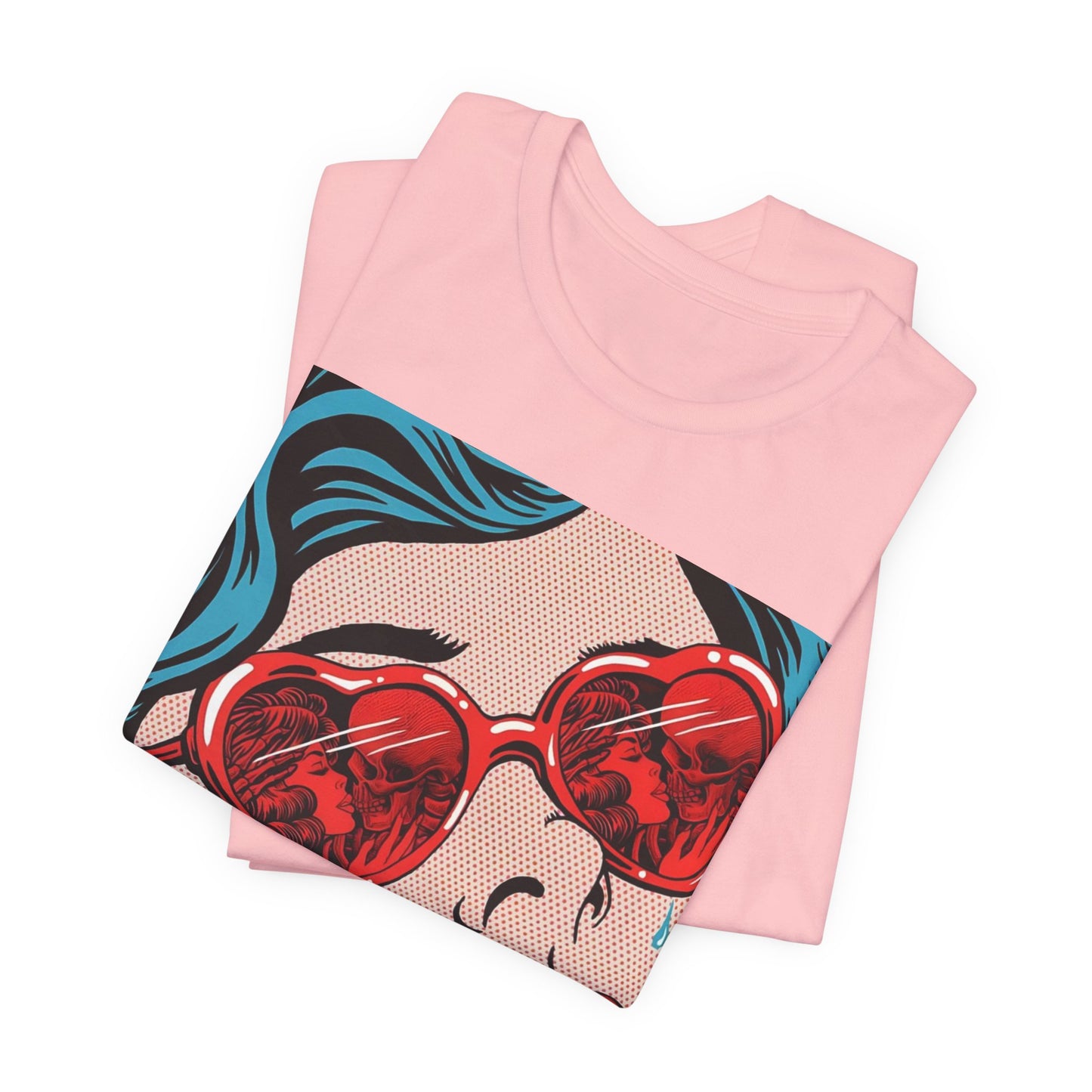 Pop Art Heart Sunglasses Tee — “Well‑behaved women seldom make history” Graphic T-Shirt
