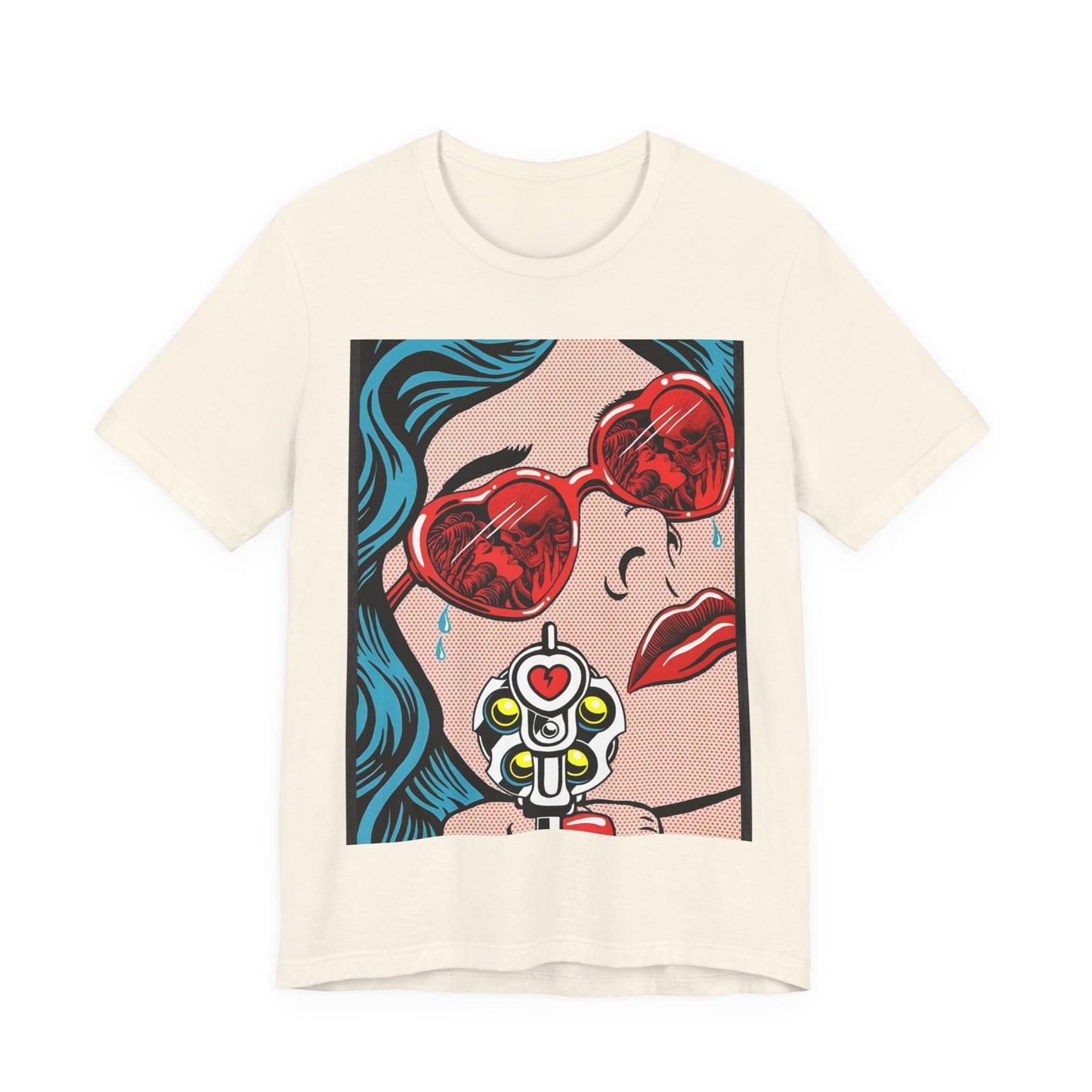 Pop Art Heart Sunglasses Tee — “Well‑behaved women seldom make history” Graphic T-Shirt