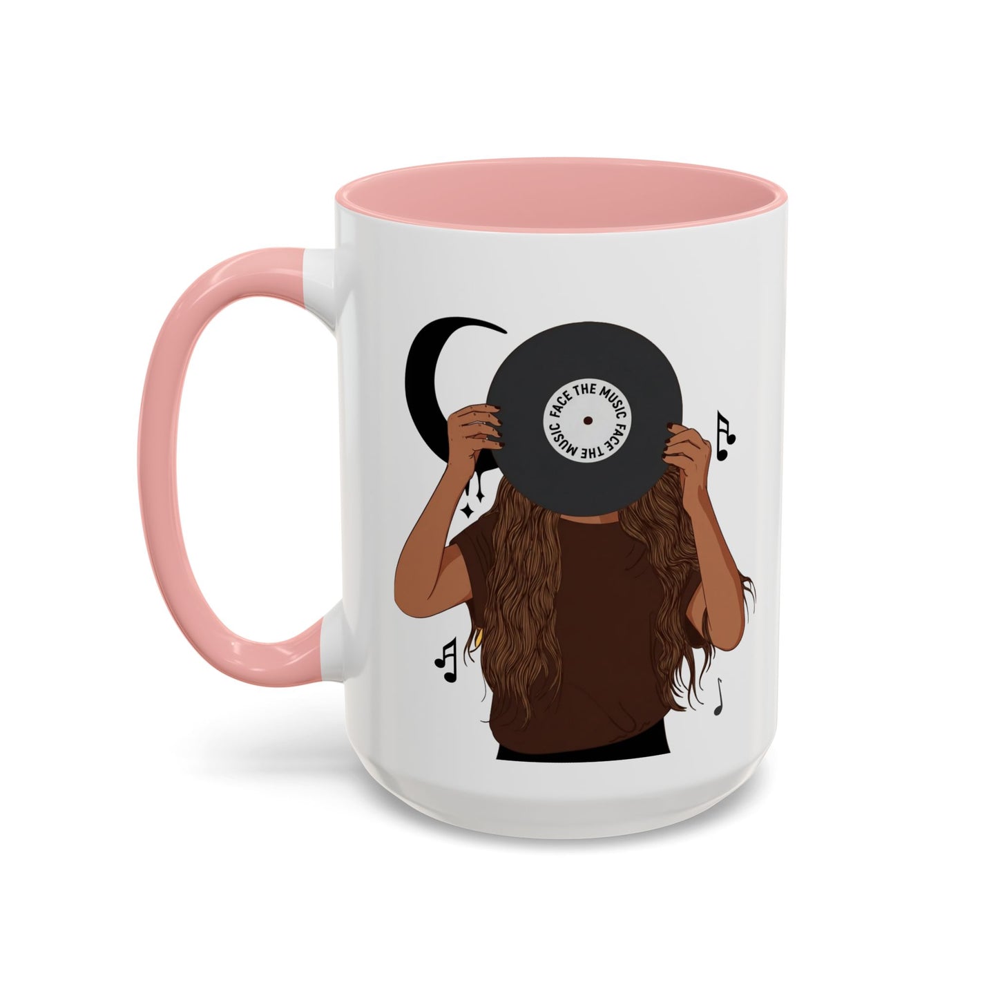 Music Lover Accent Coffee Mug – Headphones Design, 11/15oz